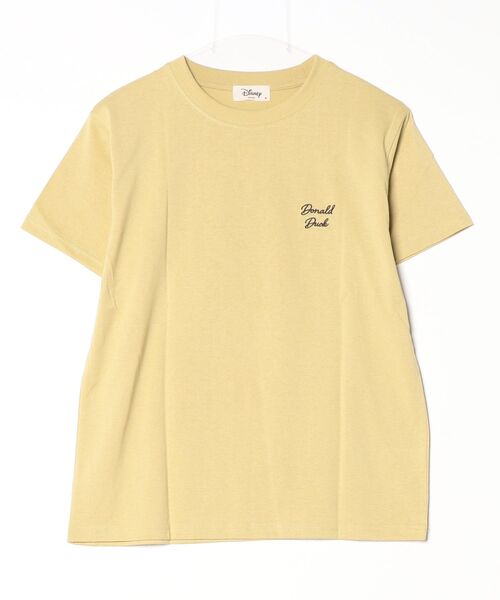 Disney(ディズニー)の「【DISNEY/ディズニー】ミッキー・ミニー・ドナルド・デイジー バックスタイルプリント半袖Tシャツ MICKEY AND FRIENDS(Tシャツ/カットソー・レディース・ライム/ピンク/サックスブルー/ブラック・LARGE/MEDIUM)」の6枚目の写真