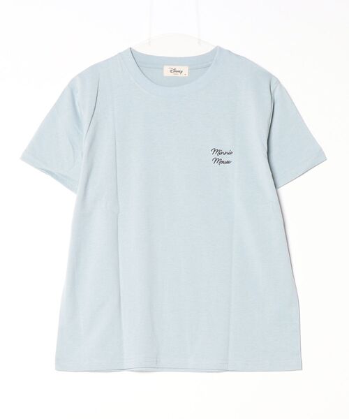Disney(ディズニー)の「【DISNEY/ディズニー】ミッキー・ミニー・ドナルド・デイジー バックスタイルプリント半袖Tシャツ MICKEY AND FRIENDS(Tシャツ/カットソー・レディース・ライム/ピンク/サックスブルー/ブラック・LARGE/MEDIUM)」の7枚目の写真