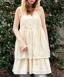 Candy Stripper（キャンディストリッパー）の「SHEER TWINKLE CAMISOLE MINI ドレス（ワンピース）」