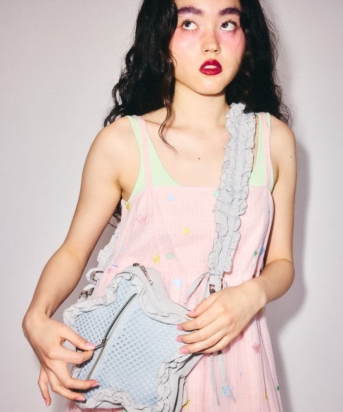 セール】SHEER TWINKLE CAMISOLE MINI ドレス（ワンピース）｜Candy