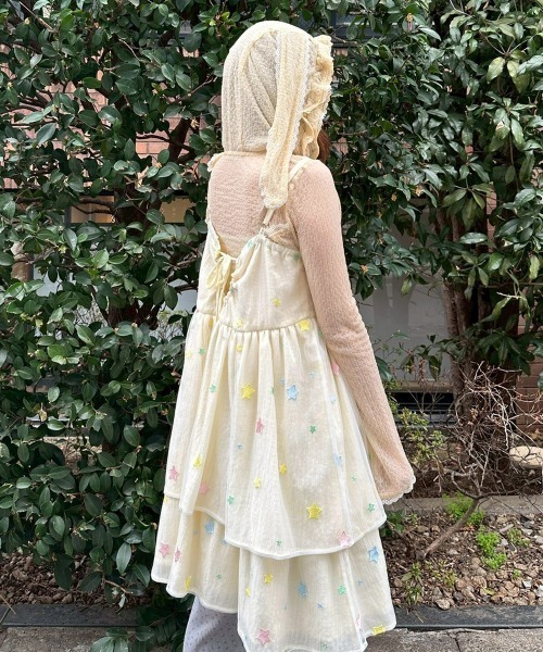 Candy Stripper（キャンディストリッパー）の「SHEER TWINKLE CAMISOLE MINI ドレス（ワンピース・レディース・ライトイエロー/ライトピンク/ライトブルー・FREE）」の21枚目の写真