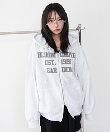 WEGO/【26年春夏新作】発泡ロゴジップパーカー