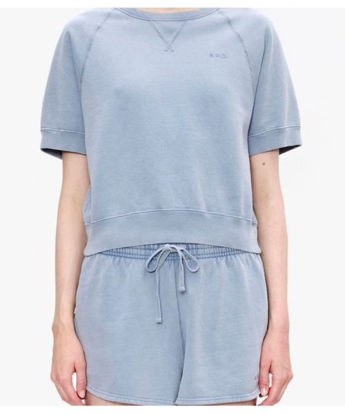 A.P.C.（アーペーセー）の「SWEATSHIRT PATTI（スウェット・レディース・ライトブルー・M/S）」の4枚目の写真