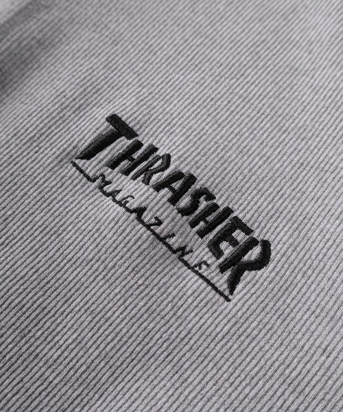 THRASHER(スラッシャー)の「【70】【THRASHER/スラッシャー】ワンポイント刺繍 リブ編み ヘンリーネックTシャツ/ヘビーウェイト/ユニセックス(Tシャツ/カットソー・メンズ・グレー/ブラック/ホワイト・S/L/M)」の10枚目の写真