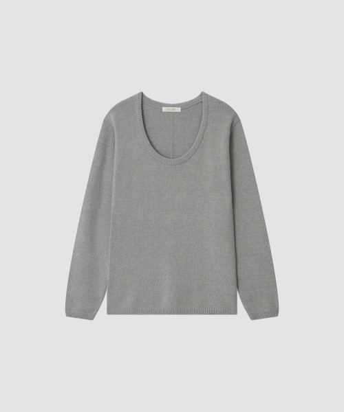 THE LILLE（ザ リル）の「Clair U-Neck Knit_Gray（ニット/セーター・レディース・その他・FREE）」の2枚目の写真