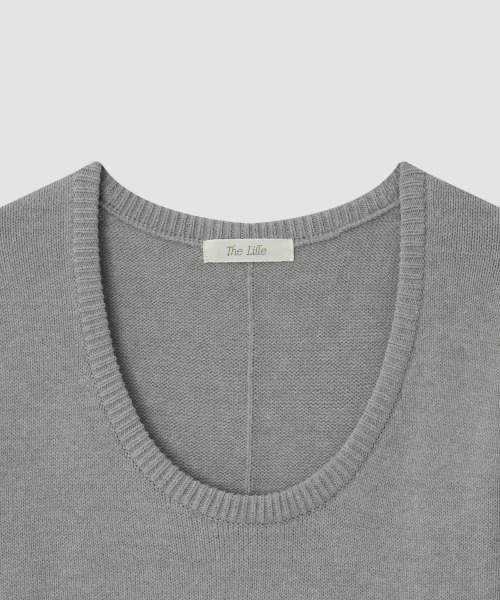 THE LILLE（ザ リル）の「Clair U-Neck Knit_Gray（ニット/セーター・レディース・その他・FREE）」の4枚目の写真