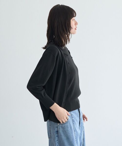 YECCA VECCA(イェッカヴェッカ)の「【マシンウォッシャブル/接触冷感】カーディガン(カーディガン/ボレロ・レディース・オフホワイト/グリーン/ブラック/イエロー・FREE)」の20枚目の写真