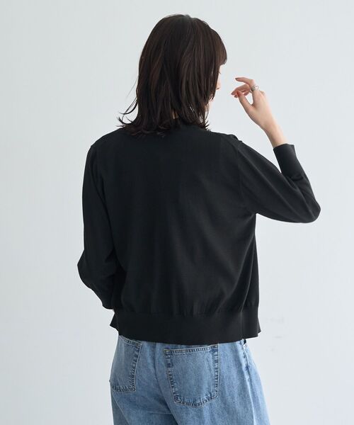 YECCA VECCA(イェッカヴェッカ)の「【マシンウォッシャブル/接触冷感】カーディガン(カーディガン/ボレロ・レディース・オフホワイト/グリーン/ブラック/イエロー・FREE)」の21枚目の写真