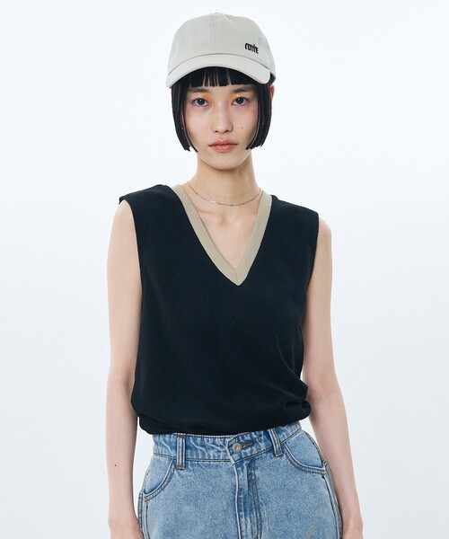 NOMINE(ノミネ)の「前後2WAY パイル タンク(タンクトップ・レディース・グレー/ブラック/グリーン/モカ・フリー)」の22枚目の写真