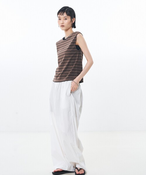 NOMINE(ノミネ)の「前後2WAY パイル タンク(タンクトップ・レディース・グレー/ブラック/グリーン/モカ・フリー)」の16枚目の写真