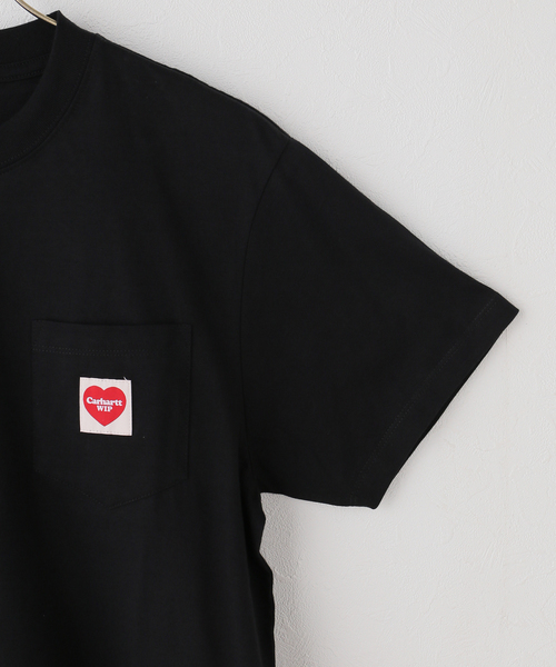Carhartt WIP(カーハートダブリューアイピー)の「CARHARTT / カーハート ダブリューアイピー W' S/S POCKET HEART T-SHIRT(Tシャツ/カットソー・レディース・ホワイト/サックスブルー/ブラック・SMALL/X-SMALL)」の5枚目の写真