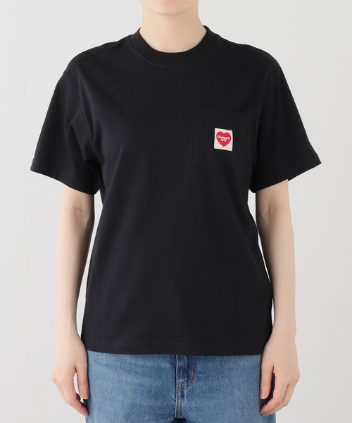 Carhartt WIP(カーハートダブリューアイピー)の「CARHARTT / カーハート ダブリューアイピー W' S/S POCKET HEART T-SHIRT(Tシャツ/カットソー・レディース・ホワイト/サックスブルー/ブラック・SMALL/X-SMALL)」の11枚目の写真