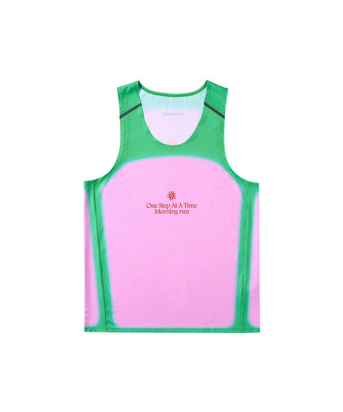 BUTTON SEOUL(ボタンソウル)の「サンライズグラフィックモーニングランスリーブレス(3カラー)(Tシャツ/カットソー・メンズ・ブラック/ライム/ピンク・SMALL/MEDIUM/LARGE/X-LARGE)」の3枚目の写真