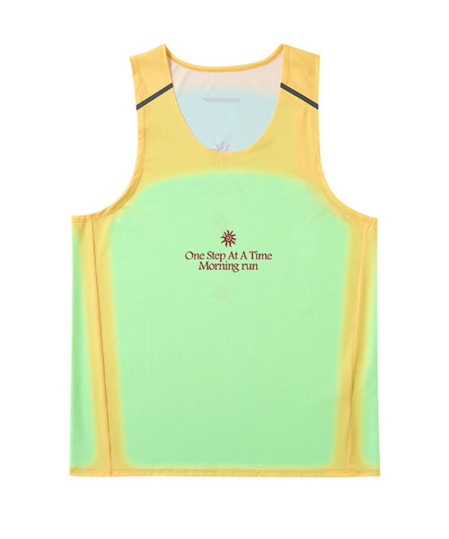 BUTTON SEOUL(ボタンソウル)の「サンライズグラフィックモーニングランスリーブレス(3カラー)(Tシャツ/カットソー・メンズ・ブラック/ライム/ピンク・SMALL/MEDIUM/LARGE/X-LARGE)」の4枚目の写真