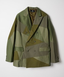 ANREALAGE（アンリアレイジ）の「【ANREALAGE】PANEL PATCHWORK DOUBLE JACKET（テーラードジャケット）」