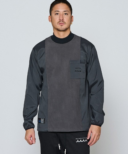 ACANTHUS(アカンサス)の「mlt5696-Split Mockneck L-S Top モックネックトップ(MA2658)(Tシャツ/カットソー・メンズ・ブラック/チャコール/ネイビー・XL/L/M/S)」の3枚目の写真