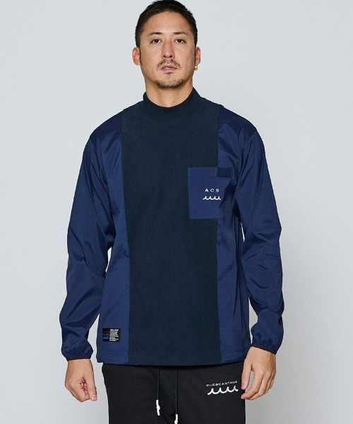 ACANTHUS(アカンサス)の「mlt5696-Split Mockneck L-S Top モックネックトップ(MA2658)(Tシャツ/カットソー・メンズ・ブラック/チャコール/ネイビー・XL/L/M/S)」の8枚目の写真