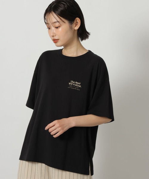 LAKOLE(ラコレ)の「刺繍ロゴTEE / 671505(Tシャツ/カットソー・レディース・チャコール/アイボリー/ブラック・FREE)」の10枚目の写真