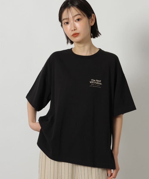 LAKOLE(ラコレ)の「刺繍ロゴTEE / 671505(Tシャツ/カットソー・レディース・チャコール/アイボリー/ブラック・FREE)」の11枚目の写真