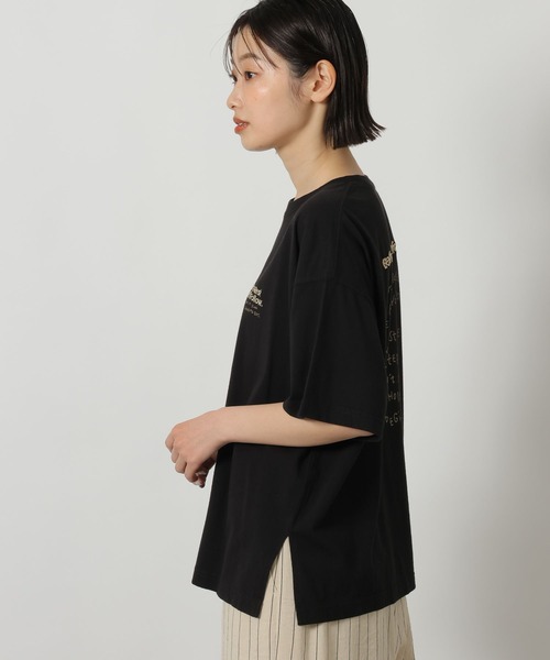 LAKOLE(ラコレ)の「刺繍ロゴTEE / 671505(Tシャツ/カットソー・レディース・チャコール/アイボリー/ブラック・FREE)」の12枚目の写真