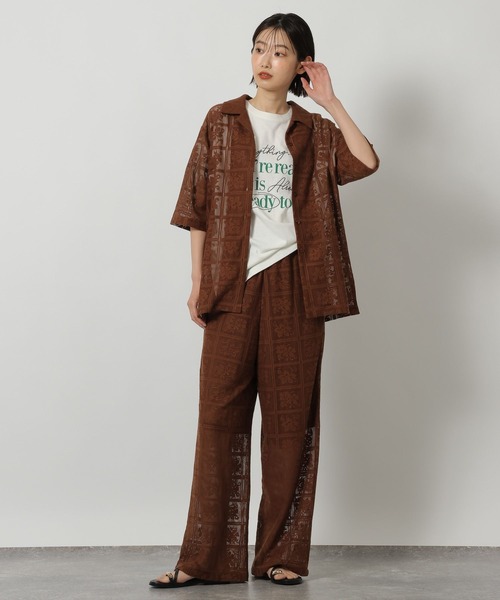 LAKOLE(ラコレ)の「刺繍ロゴTEE / 671505(Tシャツ/カットソー・レディース・チャコール/アイボリー/ブラック・FREE)」の13枚目の写真