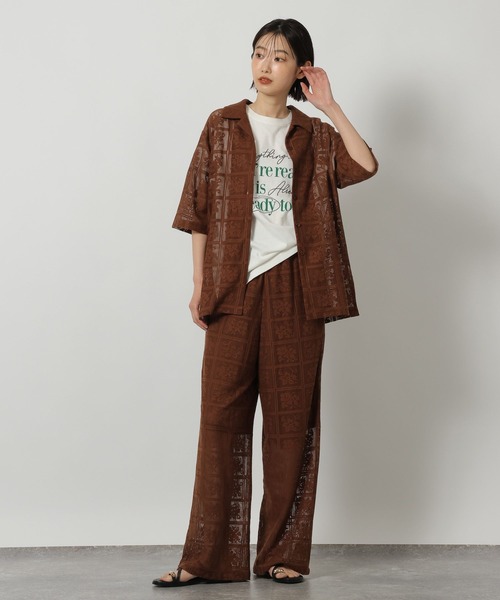 LAKOLE(ラコレ)の「刺繍ロゴTEE / 671505(Tシャツ/カットソー・レディース・チャコール/アイボリー/ブラック・FREE)」の14枚目の写真