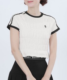 MARY QUANT（マリークワント）の「バイカラーシャーリング Tシャツ（Tシャツ/カットソー）」