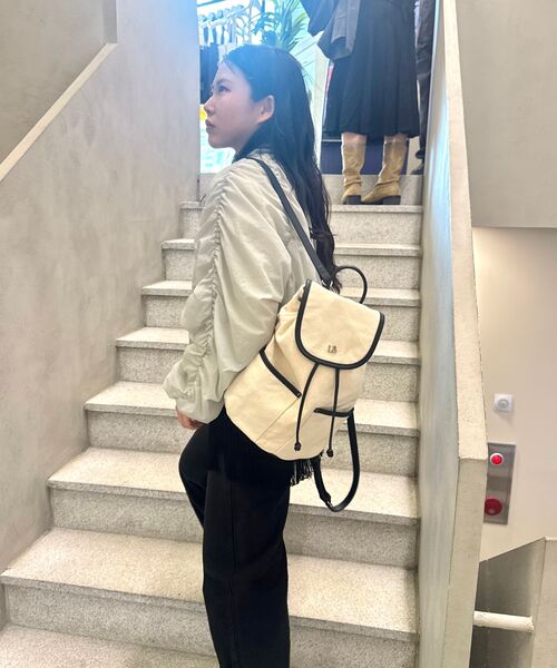 LENEE B(レニービー)の「スリングバックパックキャンバスブラック(バックパック/リュック・レディース・その他・FREE)」の14枚目の写真