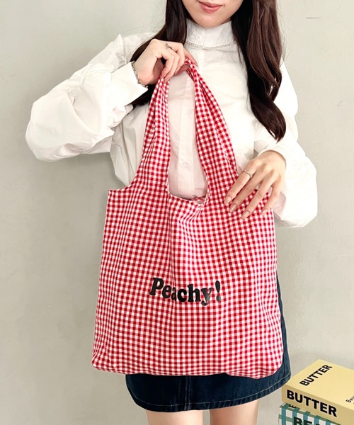 wears(ウェアーズ)の「【A4収納可】ロゴマルシェトートバッグ(トートバッグ・レディース・ブルー/ホワイト/ブラック/グリーン/グレー/レッド・FREE)」の6枚目の写真