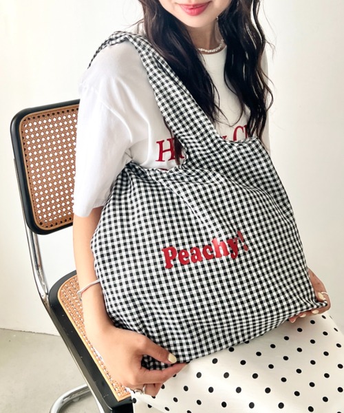 wears(ウェアーズ)の「【A4収納可】ロゴマルシェトートバッグ(トートバッグ・レディース・ブルー/ホワイト/ブラック/グリーン/グレー/レッド・FREE)」の2枚目の写真