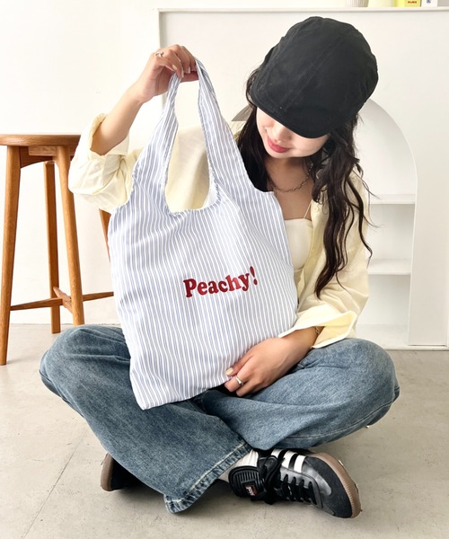 wears(ウェアーズ)の「【A4収納可】ロゴマルシェトートバッグ(トートバッグ・レディース・ブルー/ホワイト/ブラック/グリーン/グレー/レッド・FREE)」の19枚目の写真