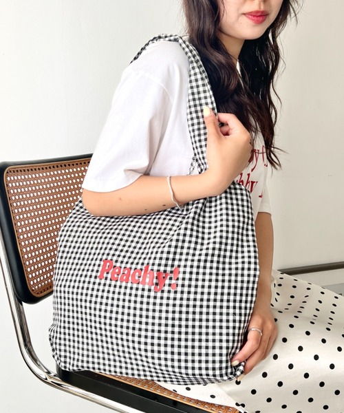 wears(ウェアーズ)の「【A4収納可】ロゴマルシェトートバッグ(トートバッグ・レディース・ブルー/ホワイト/ブラック/グリーン/グレー/レッド・FREE)」の21枚目の写真