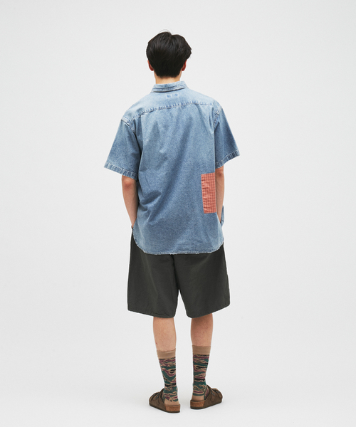 JOURNAL STANDARD J.S HOMESTEAD（ジャーナルスタンダードホームステッド）の「J.S.Homestead / ワーカーズ パッチワーク シャンブレー（シャツ/ブラウス・メンズ・ブルー系その他/グレー・LARGE/MEDIUM）」の3枚目の写真