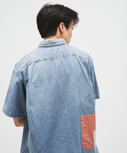 JOURNAL STANDARD J.S HOMESTEAD（ジャーナルスタンダードホームステッド）の「J.S.Homestead / ワーカーズ パッチワーク シャンブレー（シャツ/ブラウス・メンズ・ブルー系その他/グレー・LARGE/MEDIUM）」の21枚目の写真