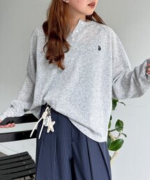 U.S. POLO ASSN. | 麻混ヘンリーニット(ニット/セーター)