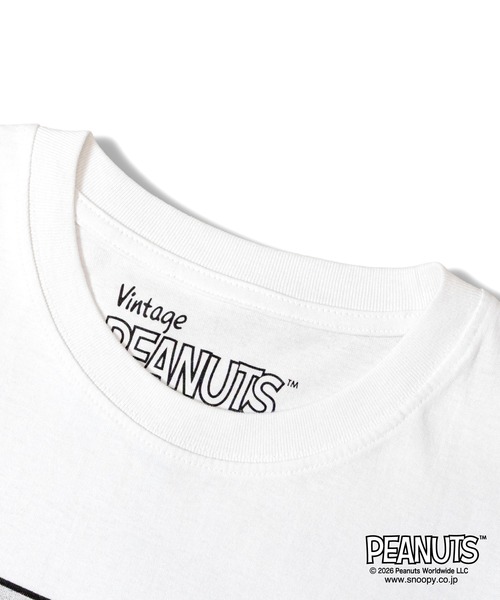 PEANUTS(ピーナッツ)の「JOHNBULL- PEANUTS SNOOPY T(Tシャツ/カットソー・メンズ・ブラック/ホワイト・M/L)」の5枚目の写真
