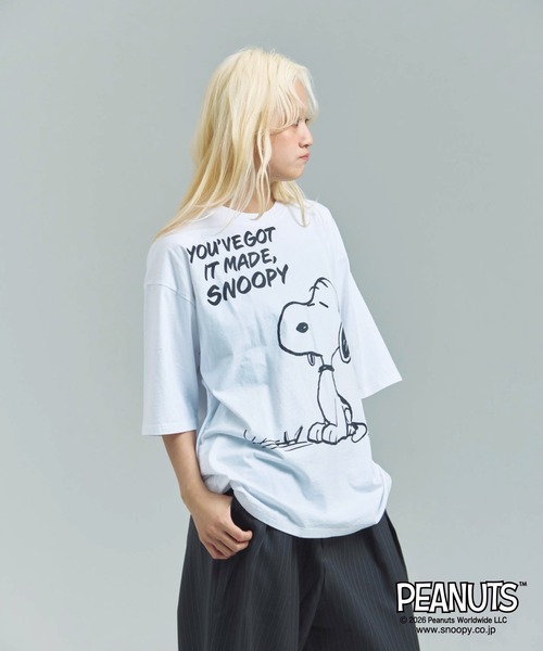 PEANUTS(ピーナッツ)の「JOHNBULL- PEANUTS SNOOPY T(Tシャツ/カットソー・メンズ・ブラック/ホワイト・M/L)」の11枚目の写真