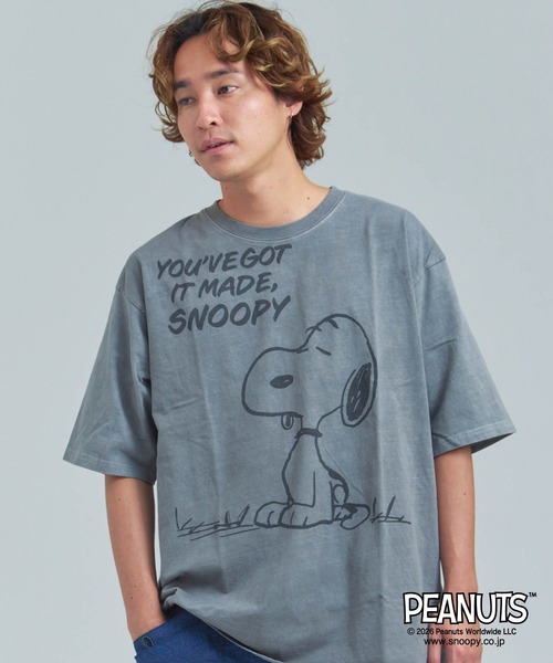PEANUTS(ピーナッツ)の「JOHNBULL- PEANUTS SNOOPY T(Tシャツ/カットソー・メンズ・ブラック/ホワイト・M/L)」の17枚目の写真