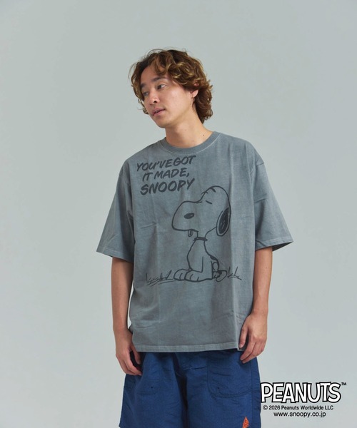 PEANUTS(ピーナッツ)の「JOHNBULL- PEANUTS SNOOPY T(Tシャツ/カットソー・メンズ・ブラック/ホワイト・M/L)」の18枚目の写真