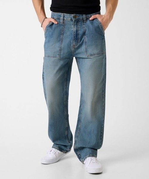 GUESS JEANS(ゲスジーンズ)の「GUESS JEANS/ゲスジーンズ GJ CLASSIC TINTED MEDIUM WASH デニムパンツ ジーンズ ジーパン 2026年 夏 夏服 秋服(デニムパンツ・メンズ・ブルー・32/30/34)」の2枚目の写真