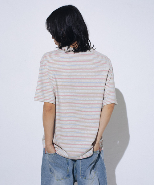 WKNDRS(ウィーキャンドース)の「STRIPED T-SHIRT (OATMEAL)(Tシャツ/カットソー・レディース・その他・SMALL/MEDIUM/LARGE/X-LARGE)」の6枚目の写真