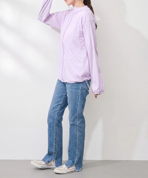 FILA(フィラ)の「【FILA】FILA フィラ 接触冷感 UV パーカー ジャケット 325-672 フード付き 薄手 レディースジャケット SWI(パーカー・レディース・ラベンダー/ブラック・S/M/L/LL)」の16枚目の写真