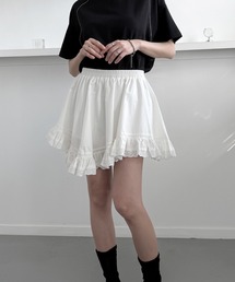 sakishimatokyo | バレエコア フリルキュロットパンツ/ミニスカ見えショートパンツ(その他パンツ)
