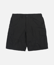 MICRO RIPSTOP ESSENTIAL CARGO SHORTS _ BLACK