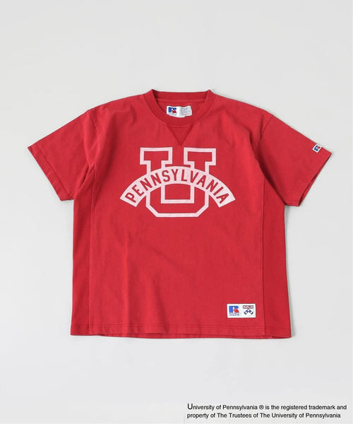 Russell Athletic(ラッセルアスレティック)の「Russell Athletic 別注 カレッジTee(Tシャツ/カットソー・メンズ・ホワイト/ワインレッド/ネイビー・LARGE/MEDIUM)」の3枚目の写真