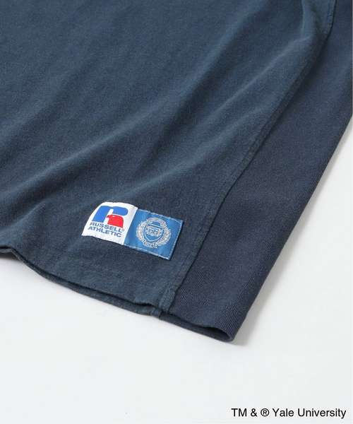 Russell Athletic(ラッセルアスレティック)の「Russell Athletic 別注 カレッジTee(Tシャツ/カットソー・メンズ・ホワイト/ワインレッド/ネイビー・LARGE/MEDIUM)」の5枚目の写真
