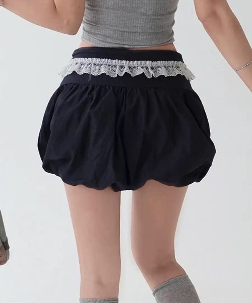 almo（アルモ）の「【LAMPOON】バルーンレースショートパンツ（その他パンツ・レディース・ブラック/ネイビー・LARGE/MEDIUM/SMALL）」の4枚目の写真