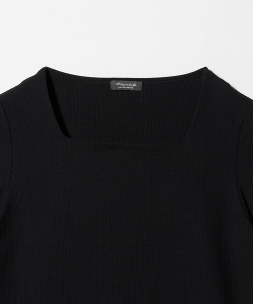A DAY IN THE LIFE UNITED ARROWS(アデイインザライフユナイテッドアローズ)の「ラッセルストライプ スクエアネックカットソー <A DAY IN THE LIFE>(Tシャツ/カットソー・レディース・ブラック/ライトグレー/ライトブルー・FREE)」の11枚目の写真