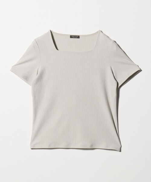 A DAY IN THE LIFE UNITED ARROWS(アデイインザライフユナイテッドアローズ)の「ラッセルストライプ スクエアネックカットソー <A DAY IN THE LIFE>(Tシャツ/カットソー・レディース・ブラック/ライトグレー/ライトブルー・FREE)」の13枚目の写真