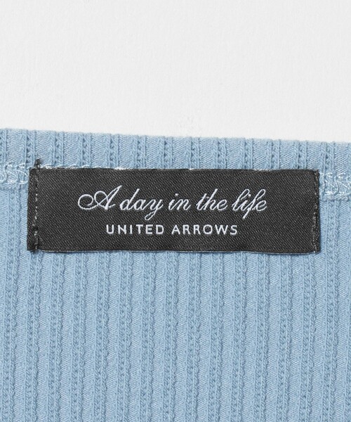 A DAY IN THE LIFE UNITED ARROWS(アデイインザライフユナイテッドアローズ)の「ラッセルストライプ スクエアネックカットソー <A DAY IN THE LIFE>(Tシャツ/カットソー・レディース・ブラック/ライトグレー/ライトブルー・FREE)」の21枚目の写真